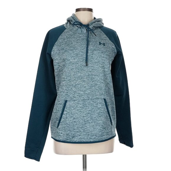 Under Armour Marled Storm Fleece Icon Twist Hoodie Pullover Hooded Sweatshirt - Picture 1 of 5